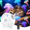 Starry sky projector light creating a relaxing bedroom night atmosphere