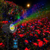 1 Laser projection lamp, red green blue outdoor courtyard garden atmosphere projection lamp
