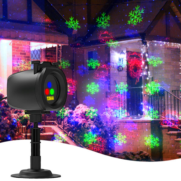 1 (3) Laser projection light, switchable between Halloween, Christmas, starry sky, and party themes