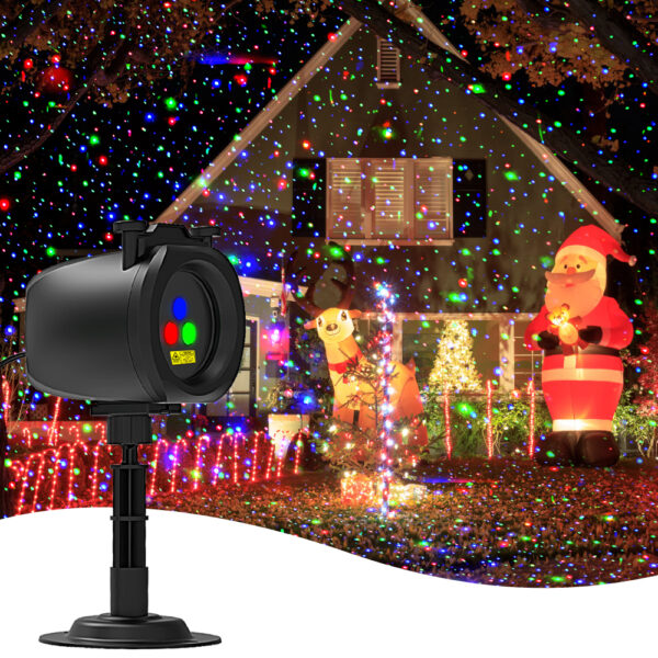 1 (4) Laser projection light, switchable between Halloween, Christmas, starry sky, and party themes