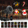 LED Holiday Projector Light with Remote Control, 24 Patterns Waterproof Outdoor Light for Christmas, Halloween and Party Decoration
