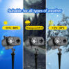 10 (2) Christmas projection lights with remote control both indoors and outdoors, creating a festive atmosphere that covers major holidays throughout the year