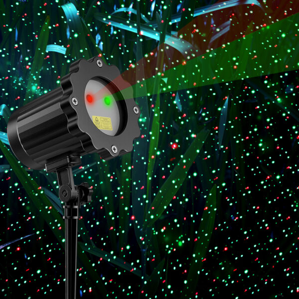 10 Laser projection lamp, red green outdoor courtyard garden atmosphere projection lamp