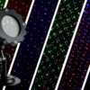 14 Laser projection lamp, red green blue outdoor courtyard garden atmosphere projection lamp