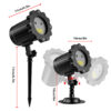 15 Laser projection lamp, red green outdoor courtyard garden atmosphere projection lamp