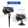 15 Christmas projection lights with remote control both indoors and outdoors, creating a festive atmosphere that covers major holidays throughout the year