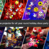 16 Christmas projection lights with remote control both indoors and outdoors, creating a festive atmosphere that covers major holidays throughout the year