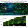 17 Laser projection lamp, red green outdoor courtyard garden atmosphere projection lamp