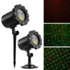 19 Laser projection lamp, red green outdoor courtyard garden atmosphere projection lamp