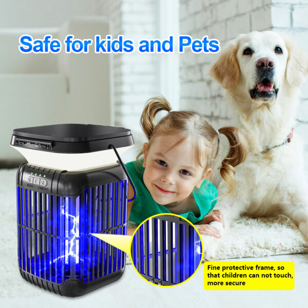 Solar-powered mosquito killer lamp