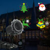 LED Holiday Projector Light with Christmas patterns, waterproof outdoor light with remote control for Christmas party and home decoration