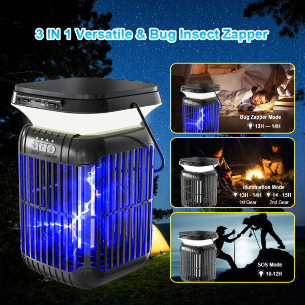 Solar-powered mosquito killer lamp