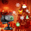 3 Christmas projection lights with remote control both indoors and outdoors, creating a festive atmosphere that covers major holidays throughout the year