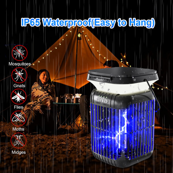 Solar-powered mosquito killer lamp