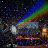 4 Laser projection lamp, red green blue outdoor courtyard garden atmosphere projection lamp
