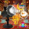 Ramadan Kareem LED Projector Light, Single-Head Islamic Pattern Projector for Muslim Holiday Decor Black Ramadan Festival Projector Lamp, Mosque & Sheep Motif Projection Light for Indoor/Outdoor Use