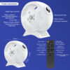 6 3D Starry Sky Projection Light | 60 HD Videos, Remote Control & White Noise | festiveled.com