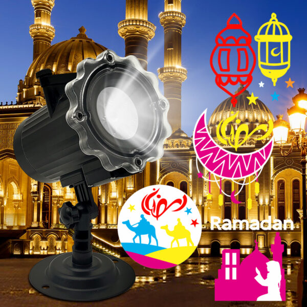 Ramadan projection lamp, Eid al Fitr projection lamp, indoor and outdoor design