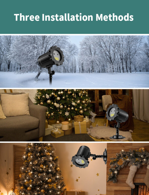 详情_04 Christmas lights Laser projection lamp, red green outdoor courtyard garden atmosphere projection lamp