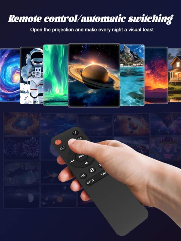 3D Starry Sky Projection Light | 60 HD Videos, Remote Control & White Noise |  festiveled.com
